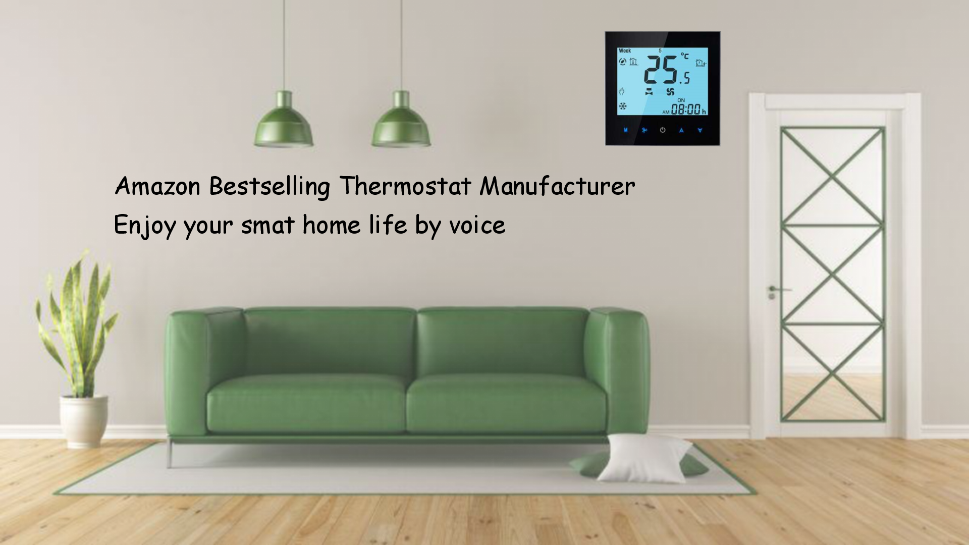 BECA BAC-1000 Voice Control Two Pipe Wifi Fan Coil Programmable Room Thermostat Support online shopping-Xiamen Beca Energysaving Technology