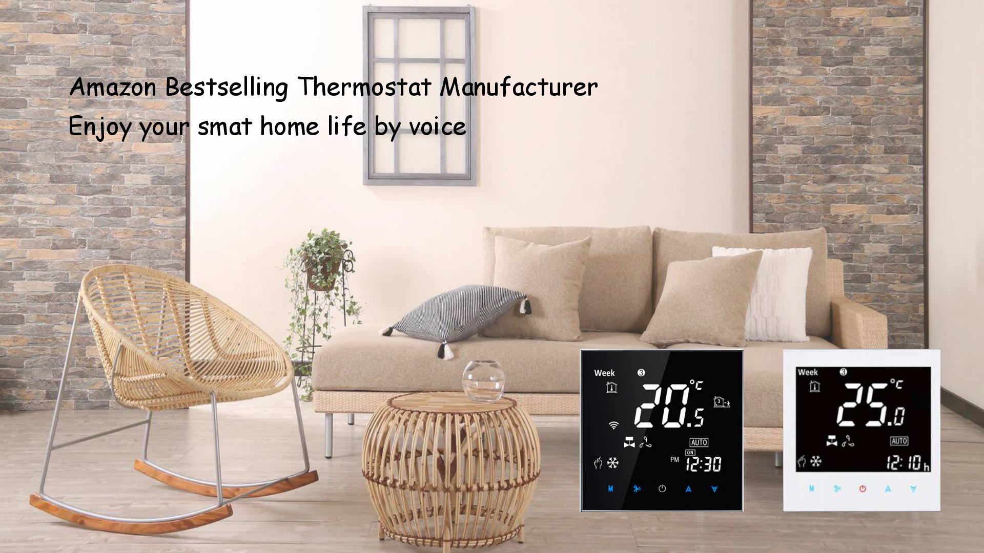 BECA BAC-2000 Voice Control Two Pipe Four Pipe Zigbee Fan Coil Programmable Room Thermostat Support online shopping-Xiamen Beca Energysaving Technology