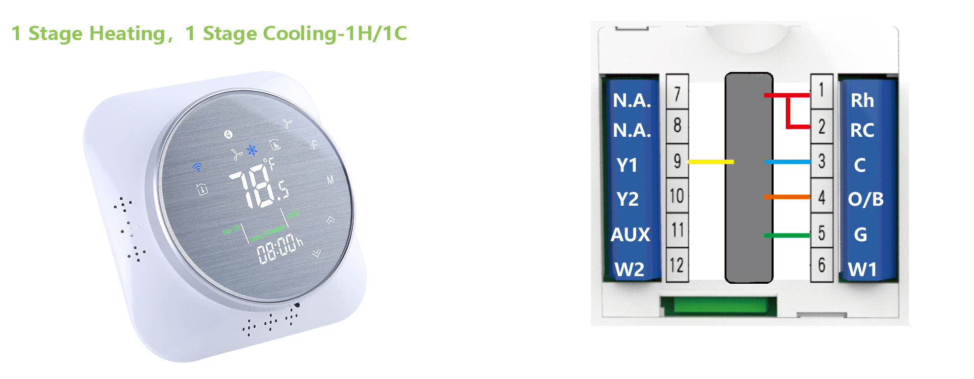 BECA BHP-6000 Non Wifi Conventional/Heat Pump Room Thermostat  Support online purchase-Xiamen Beca Energysaving Technology