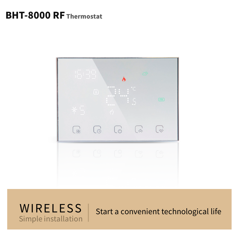 Beca WiFi Termostato de Batería BHT-8000RF-VA-GCW para Control de
